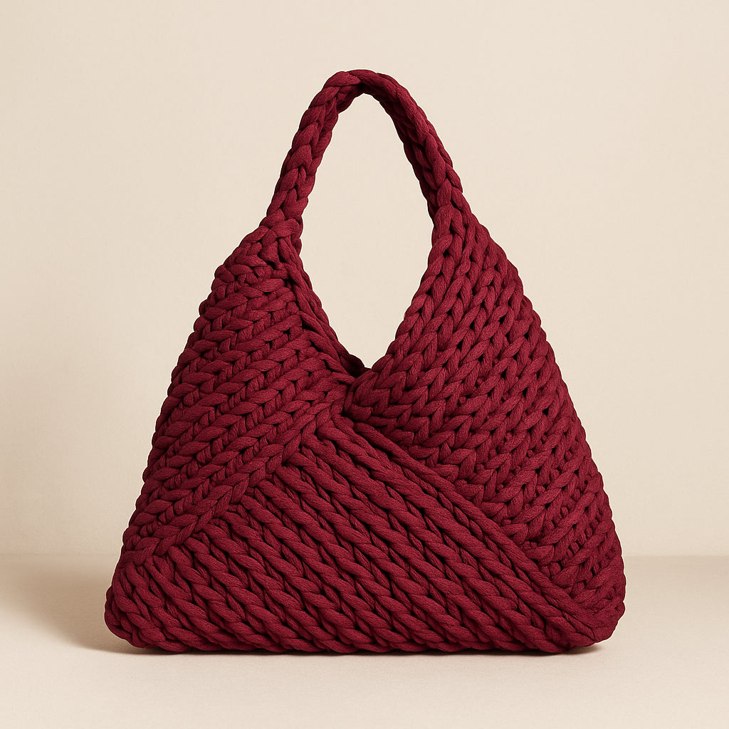 bolsa crochet barbara croche selene bag burgundy rojo vino